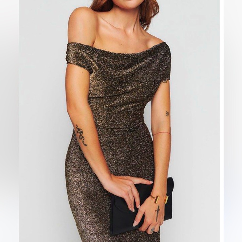 NWT Reformation Jamen gold smalll